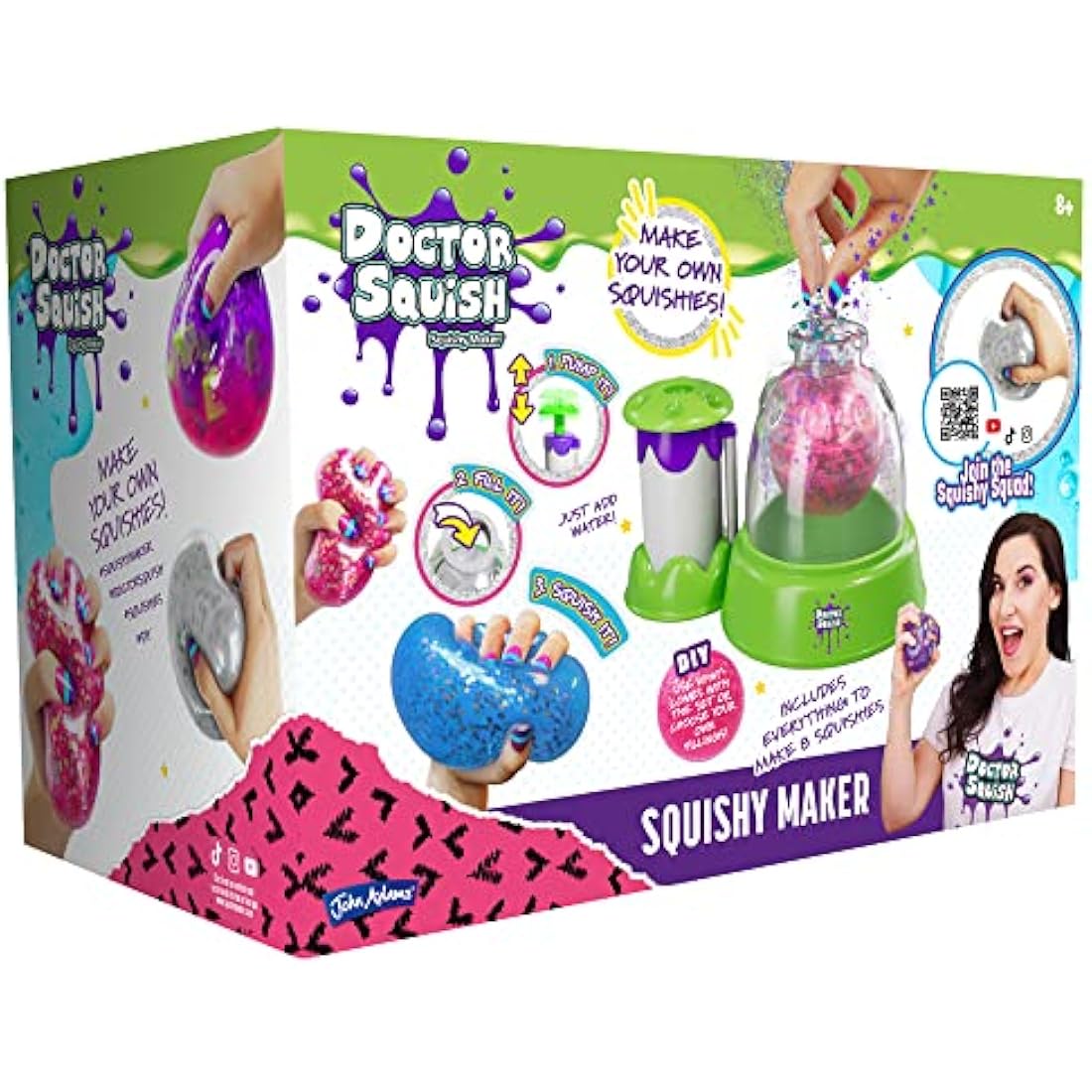 John Adams | Doctor Squish Squishy Maker: Make your own squishies! | Arts & crafts | Ages 8+, Green