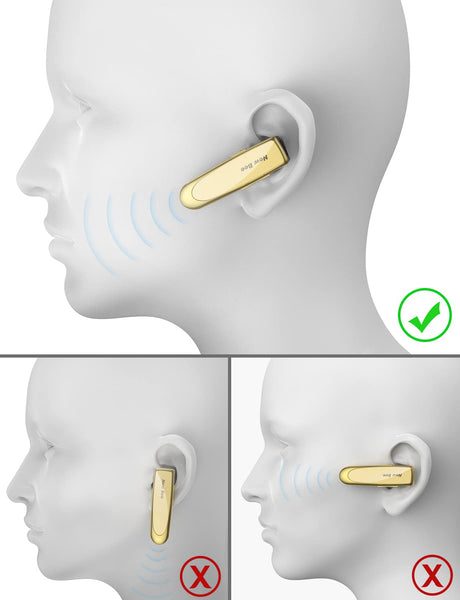 New bee Handsfree Bluetooth Earpiece, Wireless Bluetooth Headset with Microphone 60 Days Standby Headphones with Microphone for iPhone, Samsung, HTC, LG, Sony, PC (Black)