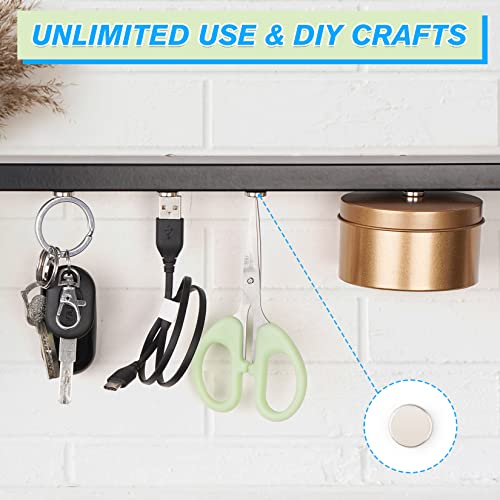 FINDMAG 50 Pcs 12 mm x 3 mm Small Magnets Strong, Fridge Magnets, Strong Magnet, Whiteboard Magnet, Tiny for Whiteboard, Magnetic Round for Crafts, Photos, Tools, Arts, DIY, School, Home, Office