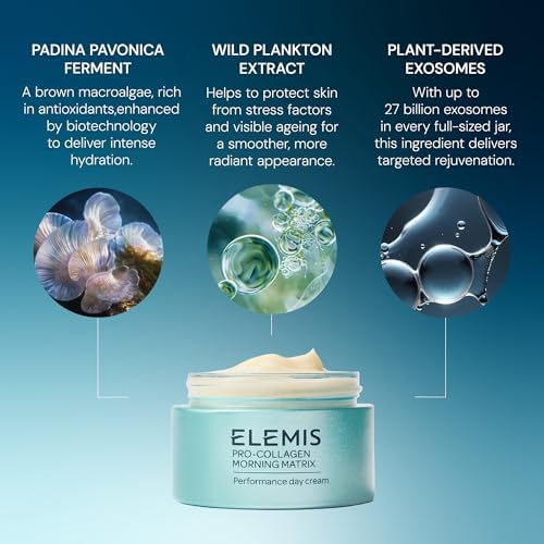 Elemis Pro-Collagen Night Cream & Morning Matrix 50ml – Day-to-Night Anti-Aging Skincare for Firmer, Smoother, Hydrated Skin