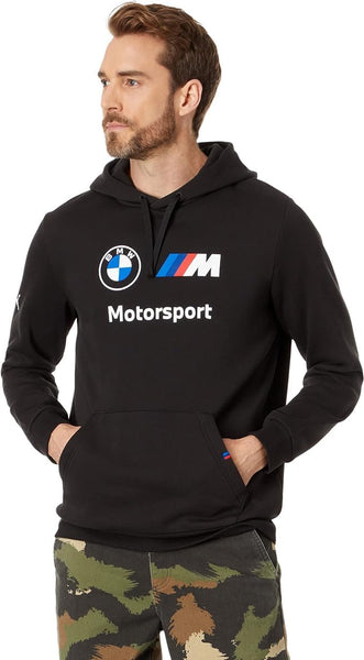 PUMA Men's BMW M Motorsport Essentials Fleece Hoodie Hooded Sweatshirt