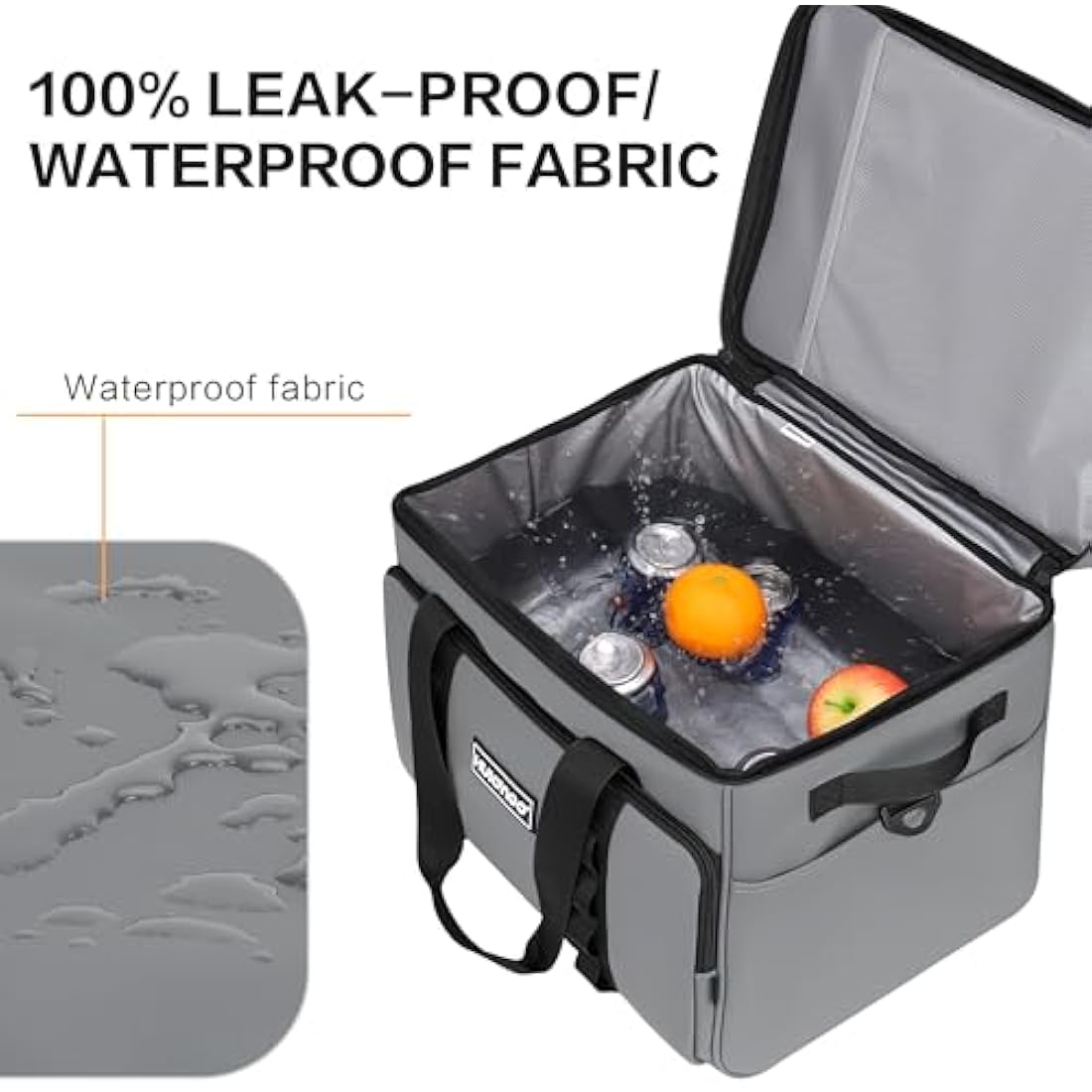 Hulongo Cool Bag 30L Insulated Cooler Bag Waterproof Picnic Thermal Bag For Camping, Travel, Grocery Shopping & Fishing