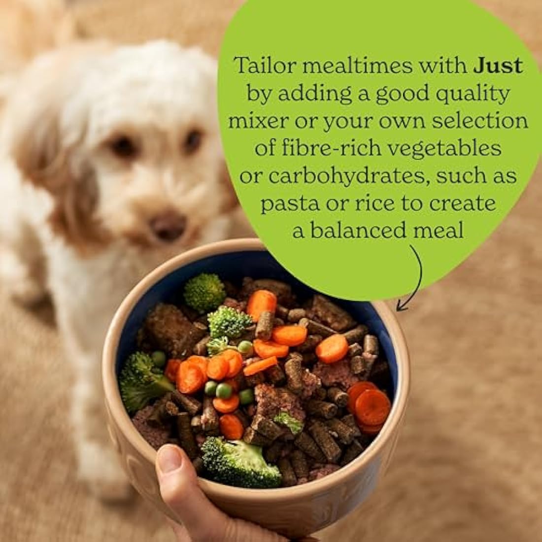 Forthglade Complementary Wet Dog Food (18 x 395g Trays) - Grain Free & Hypoallergenic Dog Food, Just 90% Beef, Stomach Sensitive Meals with Natural Ingredients