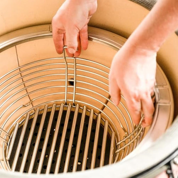 Kamado Joe Big Joe Stainless Steel Charcoal Basket Durable, Long Lasting, Includes Divider, Compatible With Kamado Joe Big Joe Grills