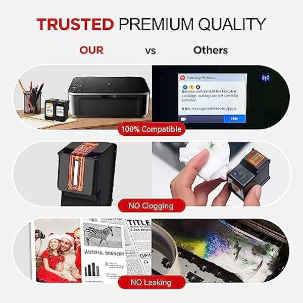 540XL 541XL Twin Pack Replacement for Canon 540 and 541 Ink Cartridges for Pixma MG3650s MG3650 MG3600 TS5150 TS5151 TS5100 M3100 MG3150 MG3500 MG4250 MX475 Ink Cartridges 540 and 541XL PG540 CL541