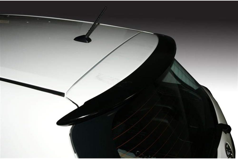 AUTO-STYLE Roof Spoiler Compatible with Toyota Yaris III Facelift 2014- (PU), Black