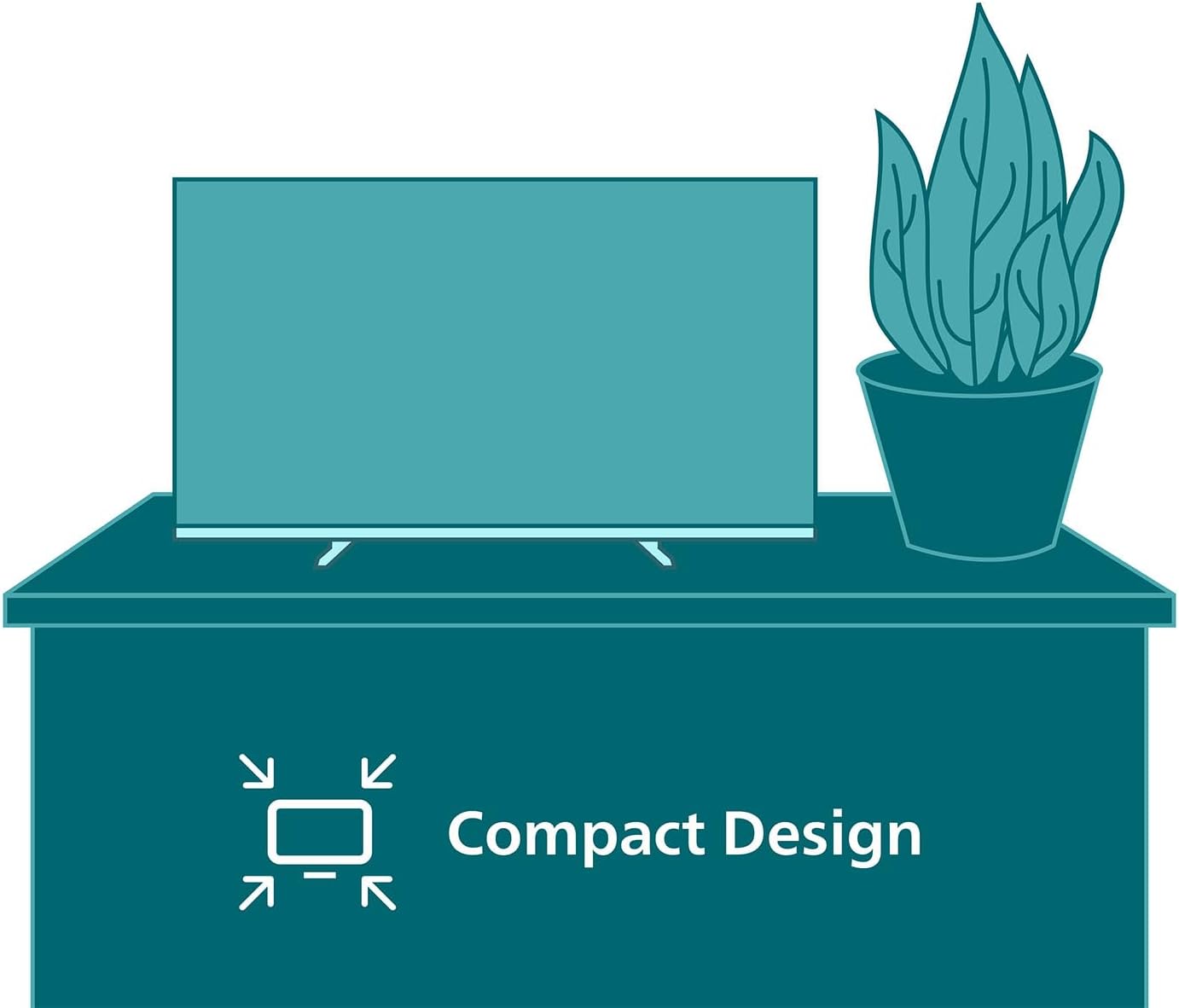 Philips 40PFS6000 2K HD LED Smart TV - 40 Inch Display with Pixel Plus, Titan OS Platform and Dolby Digital Sound, Works with Alexa and Google Voice Assistant