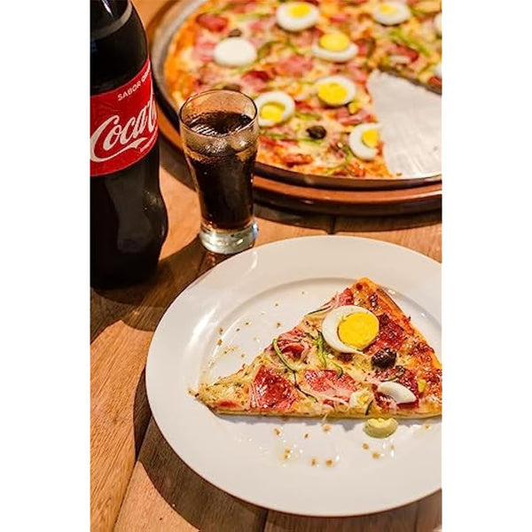 Foraineam 12 Pcs Side Plates Round Porcelain 20 cm Small Dinner Dish Tableware Wide Rimmed Service Plate Dessert Plates for Salad Dinner Bread - White