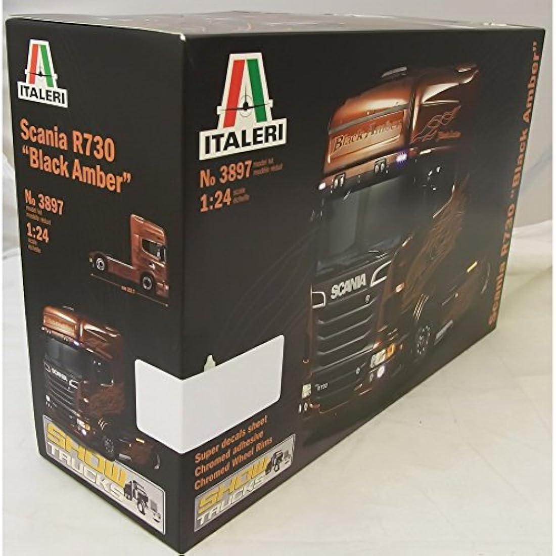 Italeri 510003897 1: 24 Scania R730 V8 Black Amber