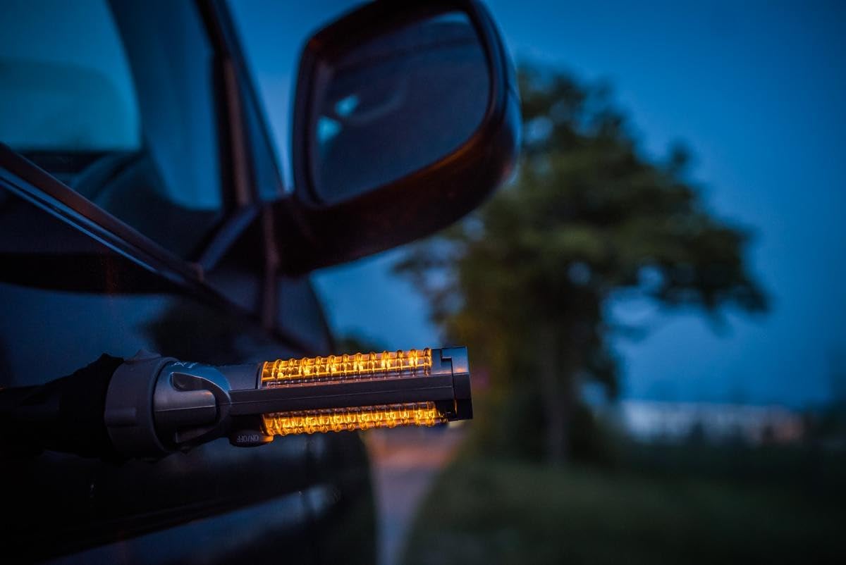 OSRAM LEDSL102 Ledguardian Road Flare Sign V16 Emergency Light for Cars, Breakdown Light, Car Emergency Beacon, Round Safety Warning Light for Vehicles and Motorcycles