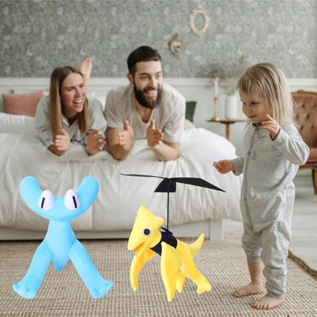 FASTEXX Rainbow Friends Plush Cyan Chapter 2 Characters Purple and Yellow Rainbow Plush Series Looky Plushies Toys, plushies Soft Toys Figure Toy for Kids (CYAN)