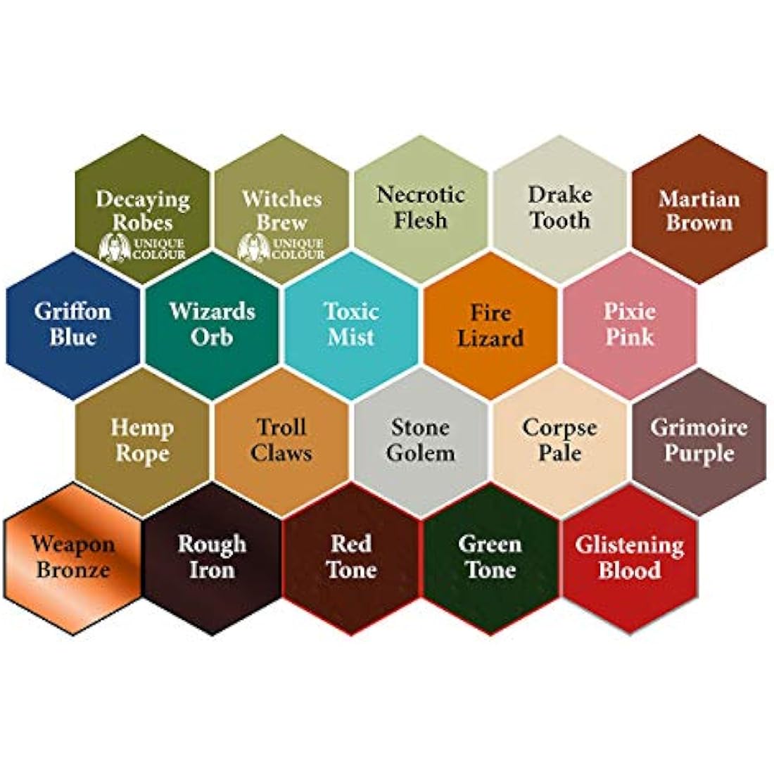 Grinning Gargoyle Mini Paint Set - Fantasy Miniature Paint Set – Army Paint Model Paint for Tabletop Figures - 20x Warpaints and a Brush Miniature Painting Kit - Model Paint Set (Advanced)