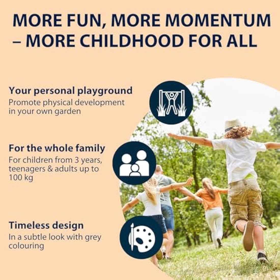 HUDORA Gymnastics Bar Fabian Standard/Pro - Single/double gymnastics bar for children & adults - 4 level height-adjustable gymnastics bar - Sturdy outdoor fitness bar for up to 100kg