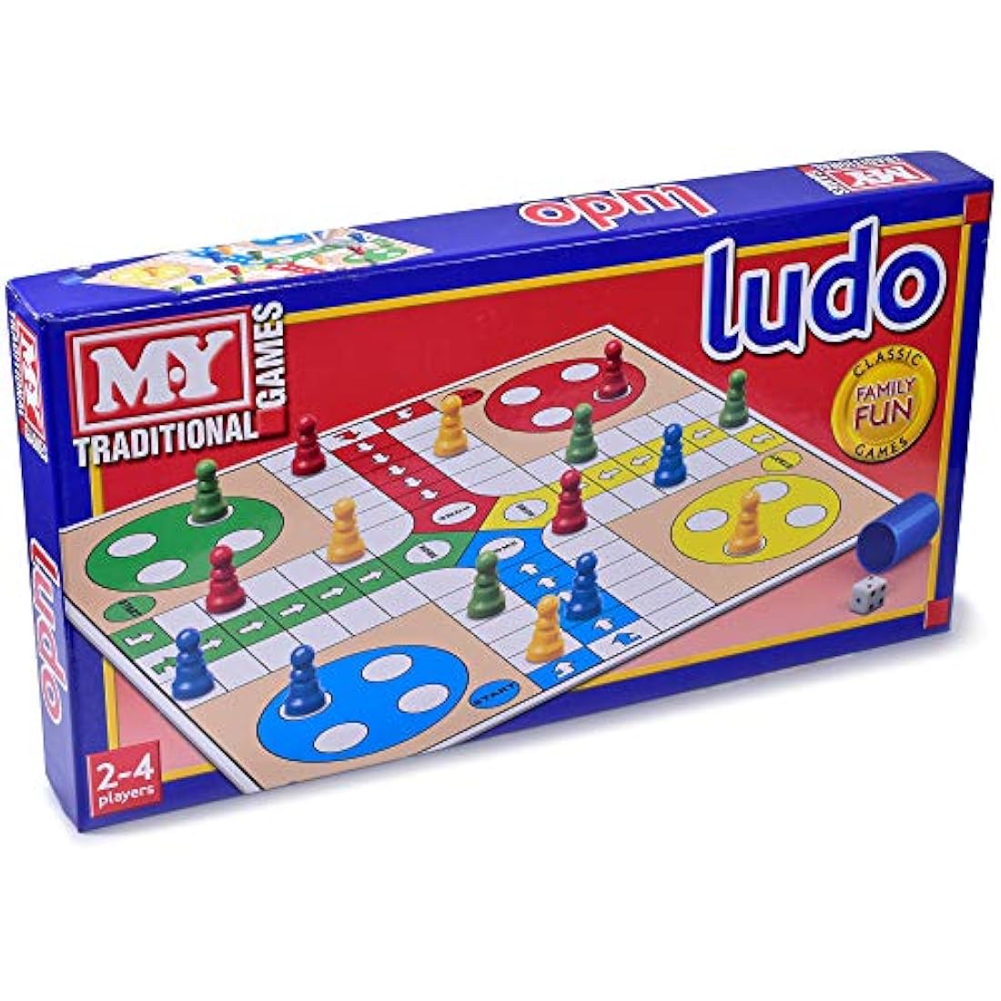 KandyToys M.Y Ludo Game - Traditional Ludo Board Game for Kids & Adults
