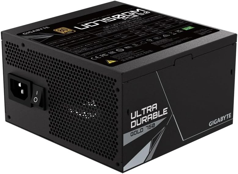 Gigabyte P750BS 80 Plus Bronze Non Modular 750w Power Supply Unit, Flat Cables, 3 Year Warranty