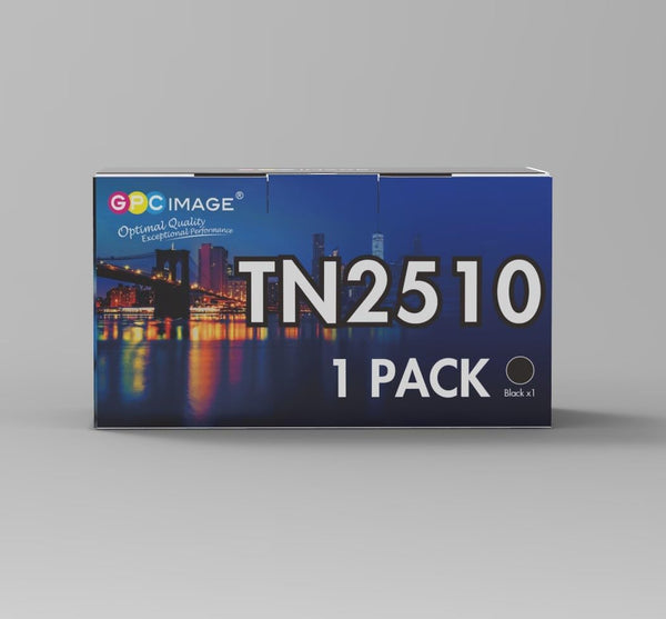 GPC Image TN2510XL TN2510 Toner Cartridge Compatible with Brother TN-2510XL, High Yield for Brother DCP-L2627DWE L2660DW; MFC-L2860DWE L2800DW L2860DW L2827DWXL L2827DW L2827DWE Printer, 1 x Black