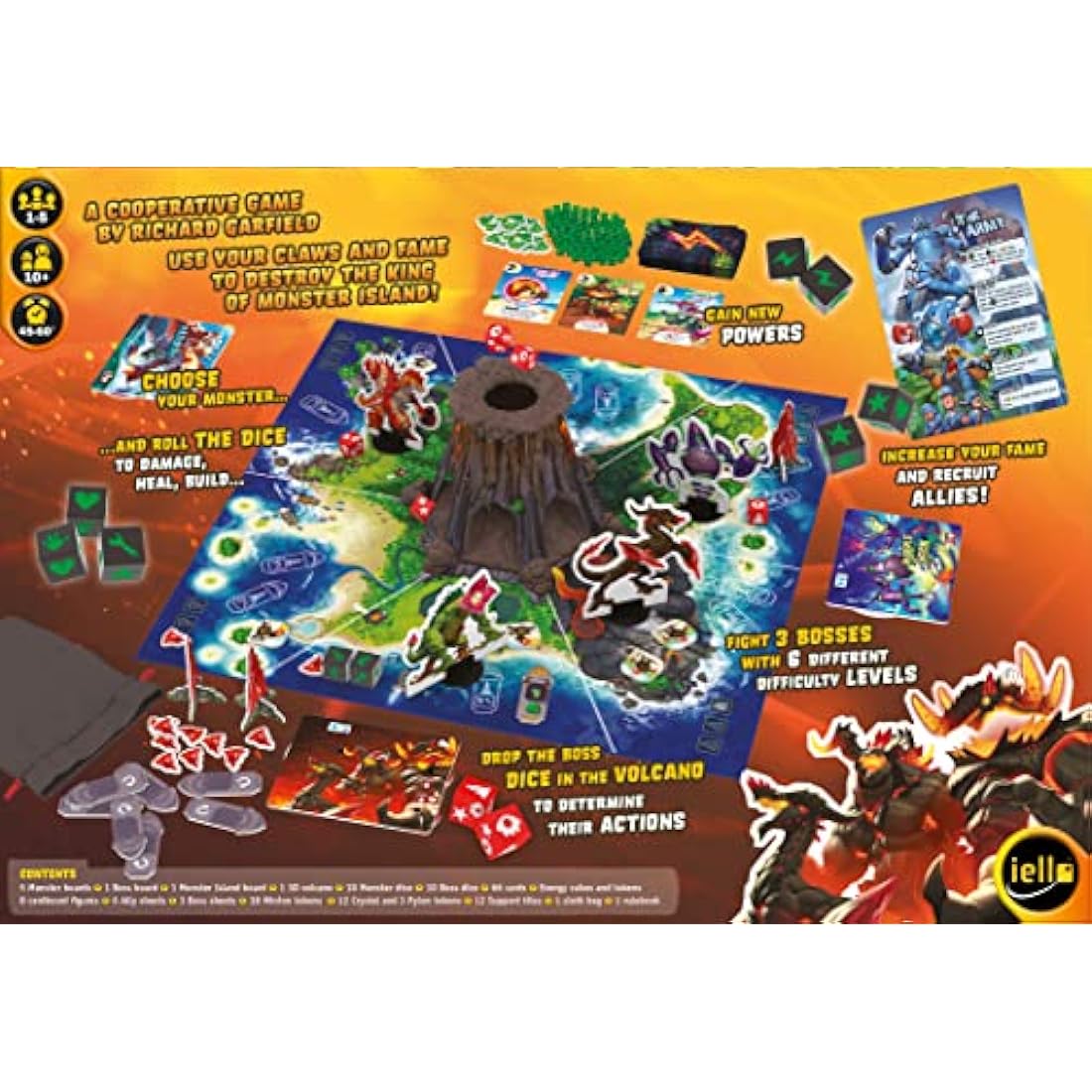 Iello | King of Monster Island | Board Game | Ages 10+ | 1 to 5 Players | 45-60 mins Minutes Playing Time