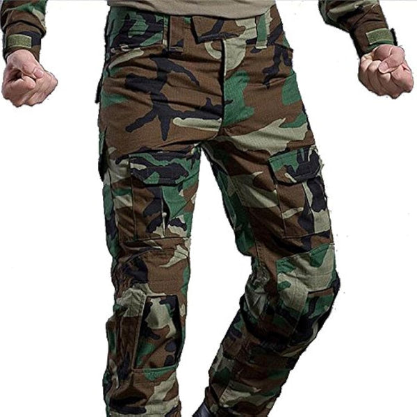 H Welt EU Mens Military Pants with Knee Pads for Strategy Game Airsoft Paintball Shooting Combat