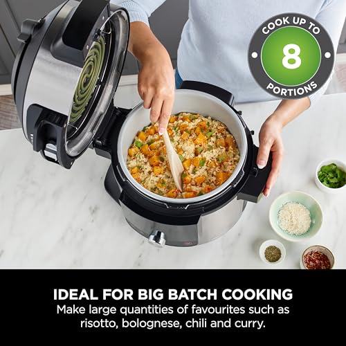 Ninja Foodi MAX 14-in-1 SmartLid Multi Cooker, 7.5L Electric Pressure Cooker & Air Fryer, Combi-Steam, Slow Cook, Bake, Grill, Copper/Black Amazon Exclusive OL650UKCP