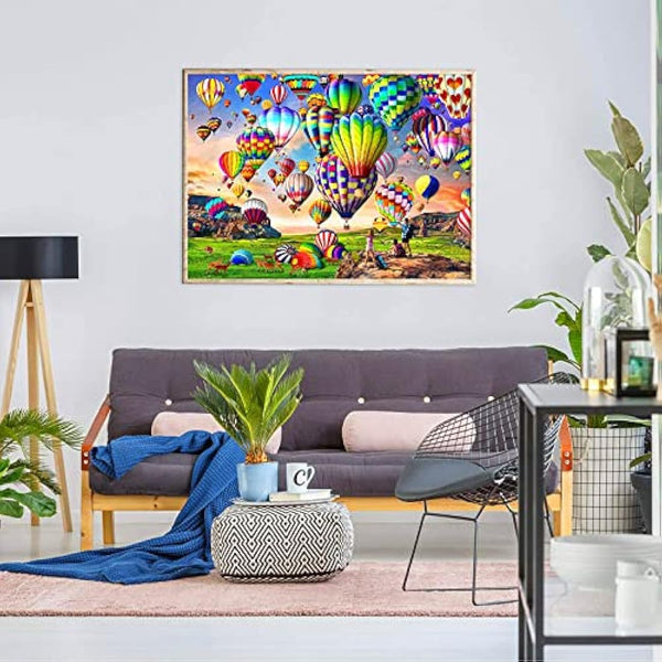 HUADADA Jigsaw Puzzles 1000 Pieces for Adults Hot Air Balloon Puzzle Educational Games Home Decoration Puzzle (27.56" x 19.69")…