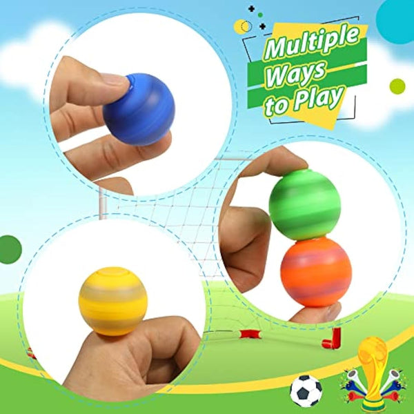 Fidget Spinners Mini Soccer Football Stress Balls for Kids, 34 PCS Fidget Toy for Teens Adults Anti Anxiety Stress Relief Gifts for Birthday Valentines Easter Party Favors Classroom Prizes