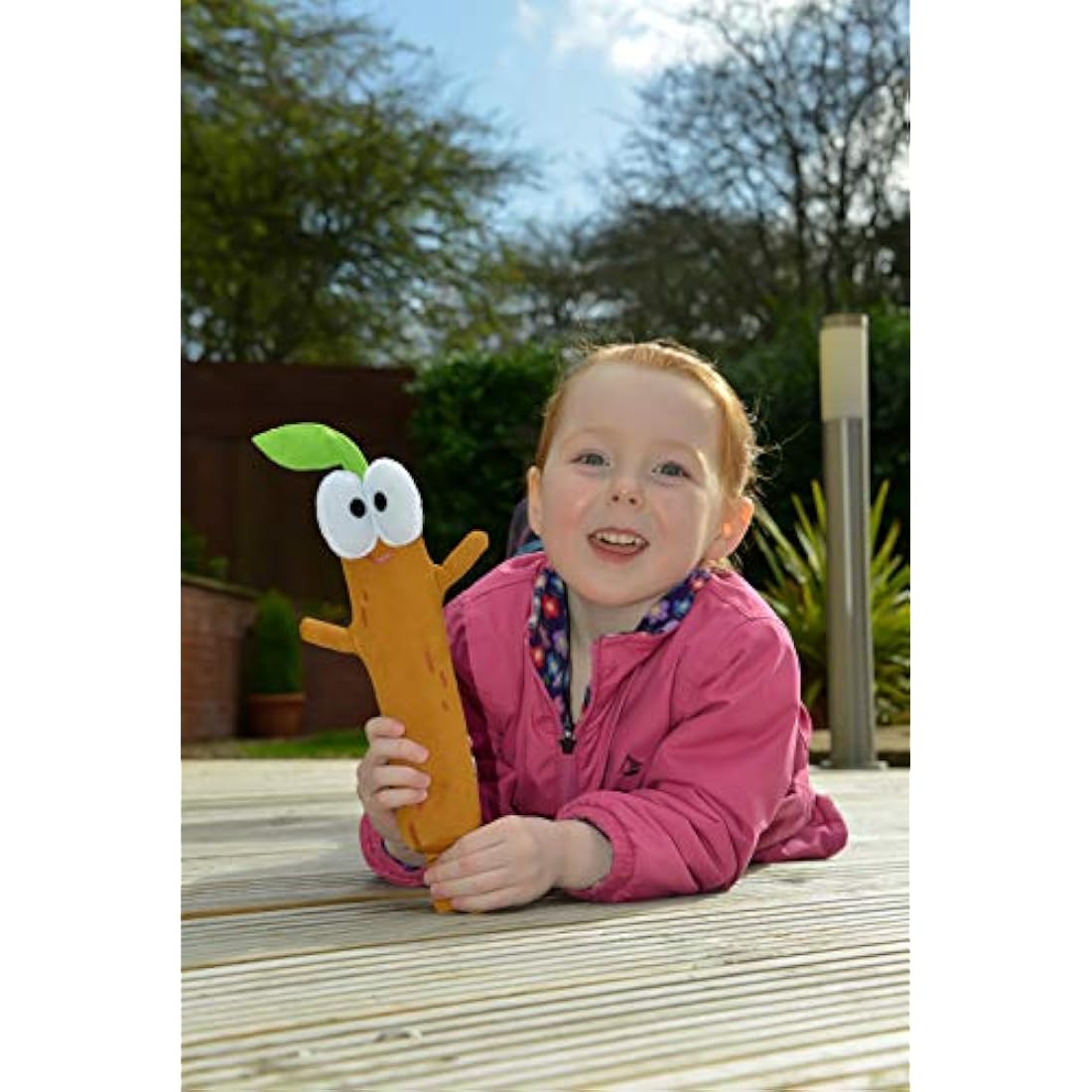 Hey Duggee Singing Sticky Stick Stick Soft Toy, Brown