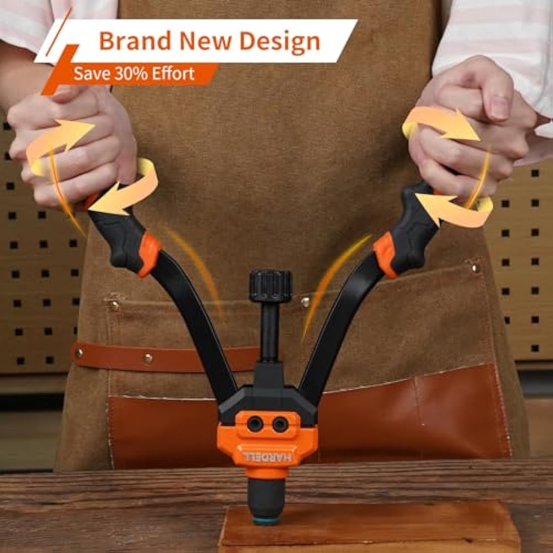 HARDELL Rivet Nut Tool, 14" Rivnut Tool with 100 Pcs Rivet Nuts and 7 Metric & Inch Mandrels M6 M8 M10, 1/4-20, 5/16-18, 3/8-16, 10-24 and Rugged Carrying Case