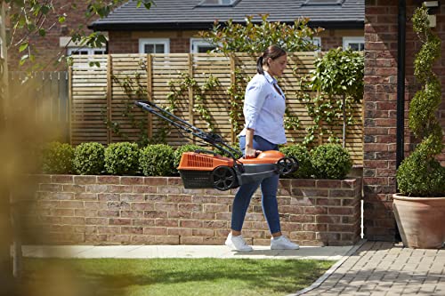 Flymo SimpliMow 320 Wheeled Electric Lawnmower - 1000 W Motor, 32 cm Cutting Width, 30 Litre Grass Box, Soft Grip Handles