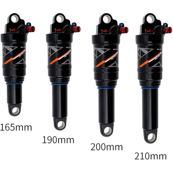splumzer Mountain Bike Shocks Absorber Air Rear Shock - Rebound/Lock Out/Air Pressure Adjustable (210MM, Manual Lockout)