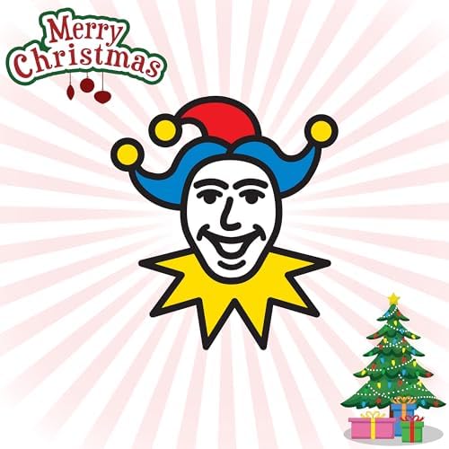 HENBRANDT Adult Christmas Tree Hat with Tinsel and Gold Star Topper 43cm | 17inch Christmas Holiday Party Headwear Fun Gift Xmas Fancy Dress Costume Accessory Novelty Hats for Men and Women