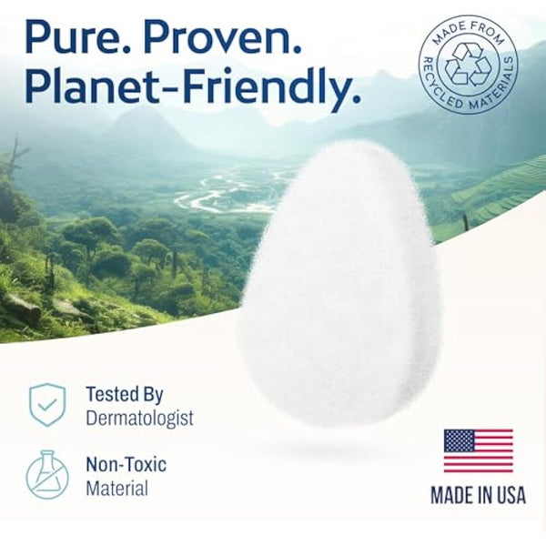 HartFelt Facial Exfoliation Beauty Box with Face Scrub Soft Exfoliating Bath Sponge Set, Gentle Skin Exfoliator & Dead Skin Remover, Shower Sponges for Women & Men, Shower Scrubber Gift Box 10pk