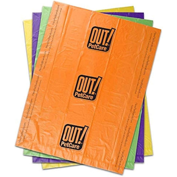 OUT! Dog Poo Bags, Strong, Leak Proof Dog Waste Bags 120 Green Bags