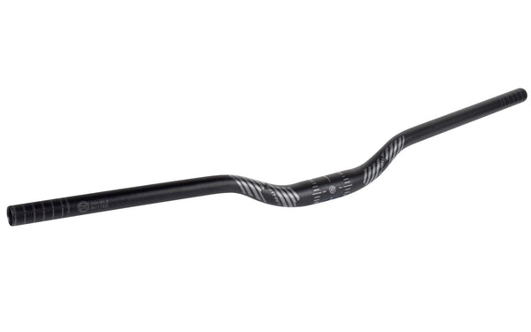 FIFTY-FIFTY Mountain Bike Riser Handlebar, Aluminum Alloy MTB Handlebar, 31.8mm Diameter, 780mm Wide Bicycle Bar (Black, 35mm Rise)