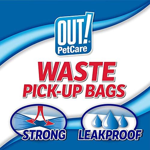 OUT! Dog Poo Bags, Strong, Leak Proof Dog Waste Bags - 60 Rainbow Bags