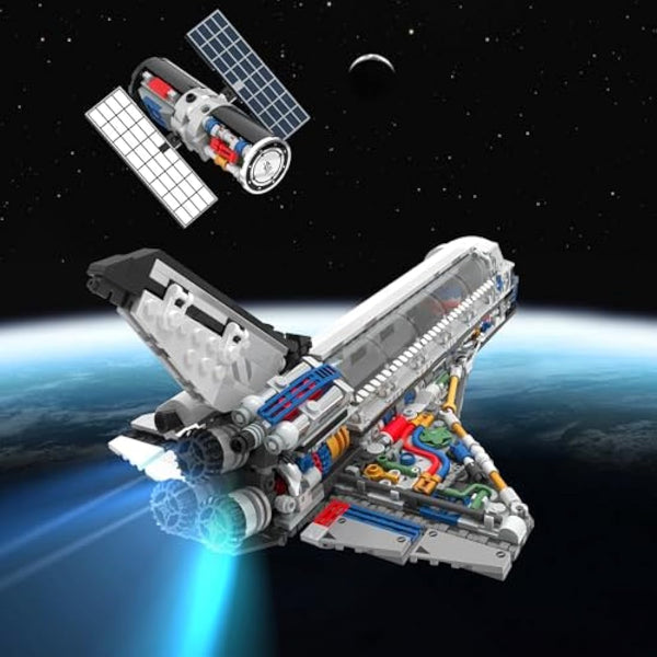 JMBricklayer Space Shuttle Building Blocks Kit 70122, Space Exploration Shuttle Construction Toys for Kids, Collectible Display Model Kits with Adjustable Stand, Idea Gifts for Boys Girls Adults