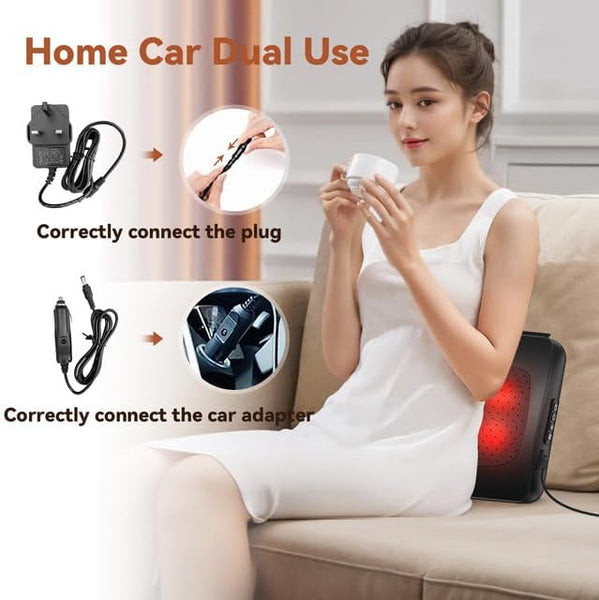 Back Massager, WERTYI Neck and Back Massager with Heat, Deep Tissue 3D Kneading Shiatsu Massage Pillow for Body, Shoulder, Foot and Leg, Christmas Gifts for Women and Men - Remote Control