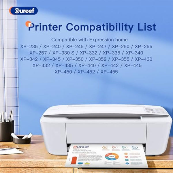 Gureef for 29XL Ink Cartridge Replacement for 29 29 XL Ink Cartridge for Expression Home XP-342 XP-335 XP-235 XP-442 XP-352 XP-247 XP-255 XP-332（9P