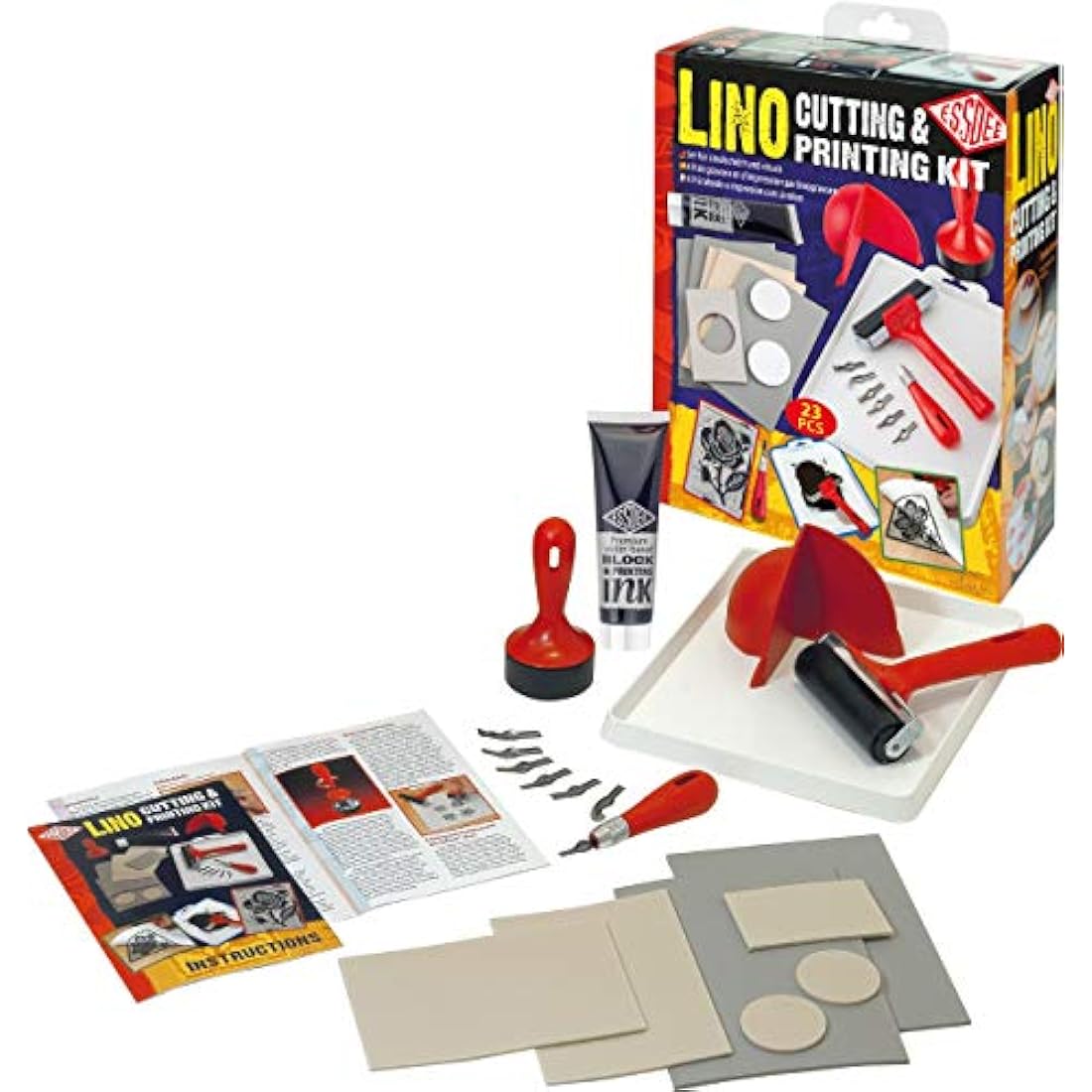 Essdee L5PKR1 Lino Cutting & Printing Kit (23 Pieces)
