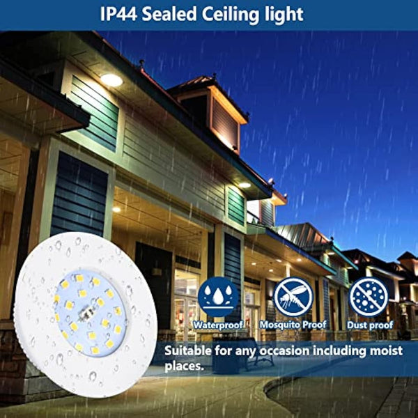 HiBay 10x 5W Recessed Spotlights Ceiling Lights IP44 LED Bathroom Downlights Ultra Slim Spot Lights for Kitchen Soffits 500LM Neutral White 4500K 240V