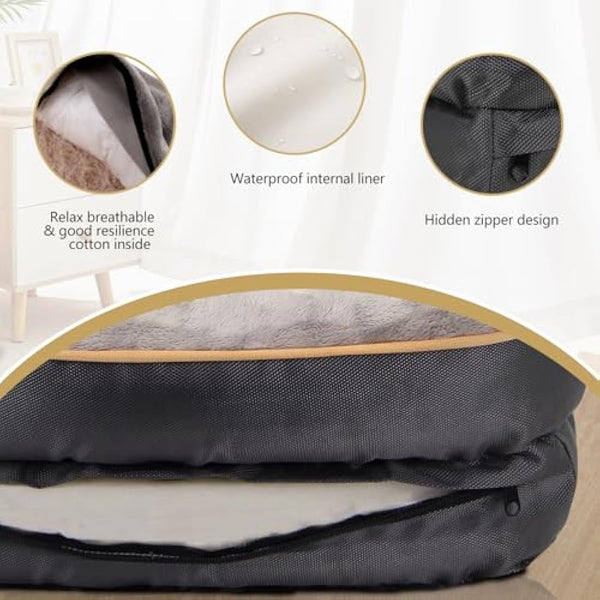 JOYELF XLarge Memory Foam Dog Bed, Orthopedic Dog Bed & Sofa with Removable Washable Cover and Squeaker Toy as Gift
