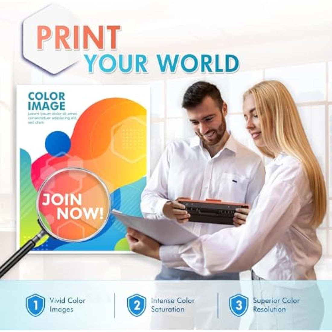 207X 207A M283fdw Toner Cartridge With Chip for HP 207X 207A Color Laserjet Pro MFP M283fdw M255dw M282nw M283fdn M255nw W2210X W2211X W2212X W2213X M283 M255 M282 - Black Cyan Yellow Magenta 4-Pack