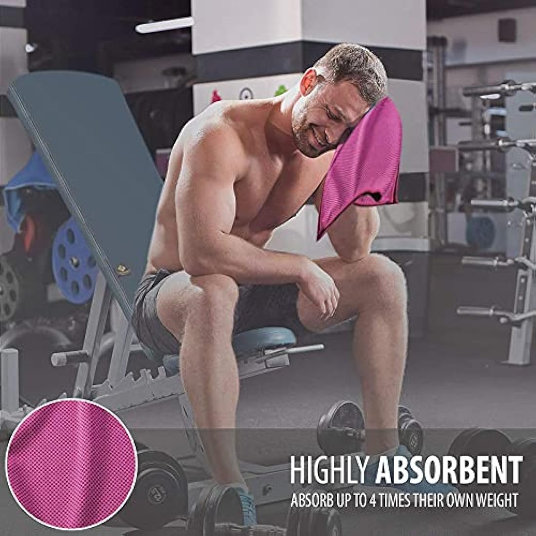 4 Packs Cooling Towel (40"x12"),Ice Towel,Soft Breathable Instant Towel,Microfiber Cool Towel for Yoga,Golf,Sport,Gym,Workout,Camping,Fitness,Outdoor &More Activities (Blue/Rose red/Orange/Green)