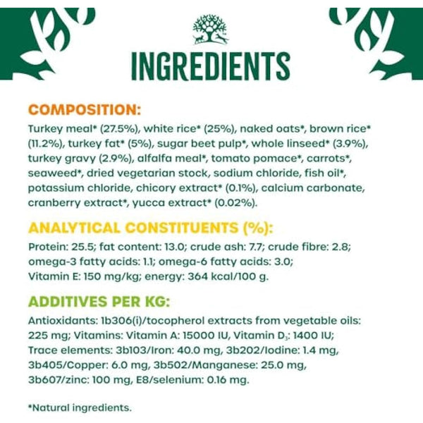 James Wellbeloved Adult Small Breed Turkey and Rice 1.5 kg Bag, Hypoallergenic Dry Dog Food