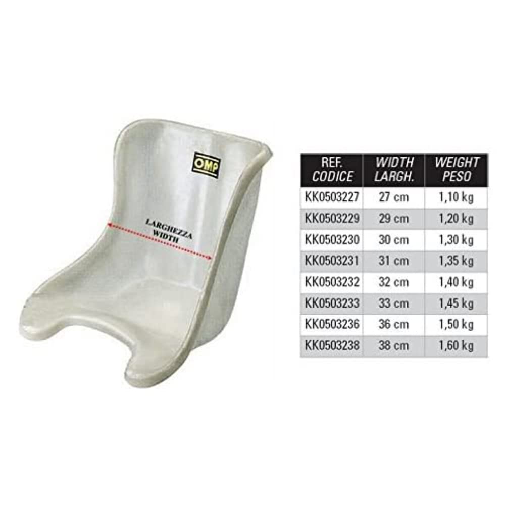 Omp OMPKK0503233 Kart Seat