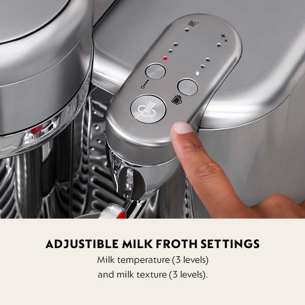 Nespresso - Vertuo Creatista Capsule Coffee Machine with Milk Frother Wand for Cappuccino, Flat White and Espresso by Sage, Brushed Stainless Steel