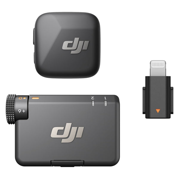 DJI Mic Mini (2 TX + 1 RX + Charging Case), Wireless Lavalier Microphone, Detail-Rich Audio, 48h Use, Noise Cancelling, Automatic Limiting, Bluetooth Microphone for Camera/iPhone/Android, Vlog
