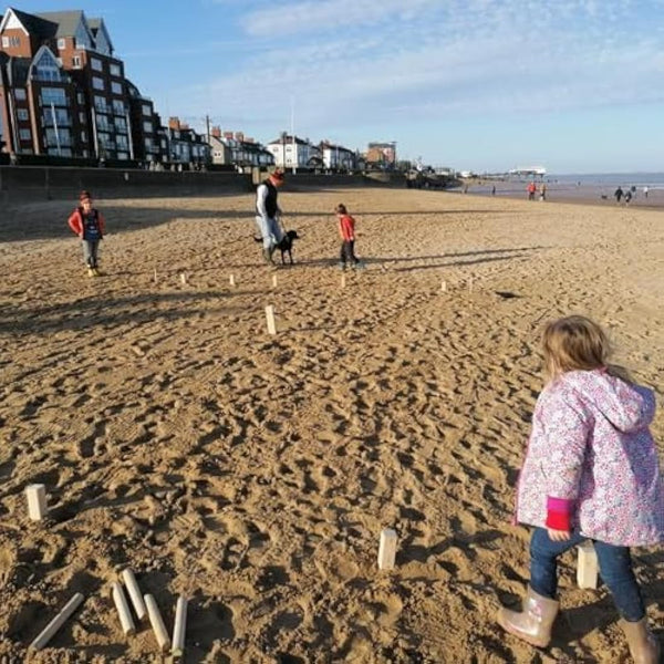 Jaques of London Kubb Outdoor Games | Garden Family Games for Kids and Adults | Kubb Game | Wooden Outdoor Games | Since 1795