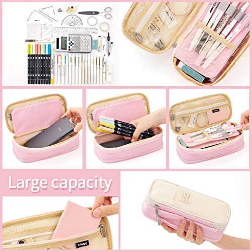 EASTHILL Big Capacity Pencil Pen Case Office College School Large Storage High Capacity Bag Pouch Holder Box Organizer