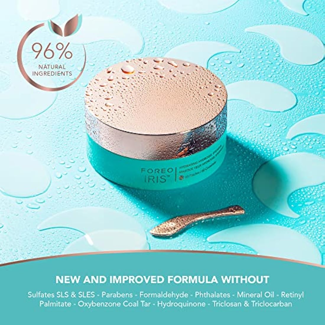 FOREO IRIS Under Eye Gel Patches - Dark Circles Treatment Women & Men - Eye Patches Skincare - Hydrating Gel Mask - Collagen - Vitamin C & Vitamin E - 60 pcs