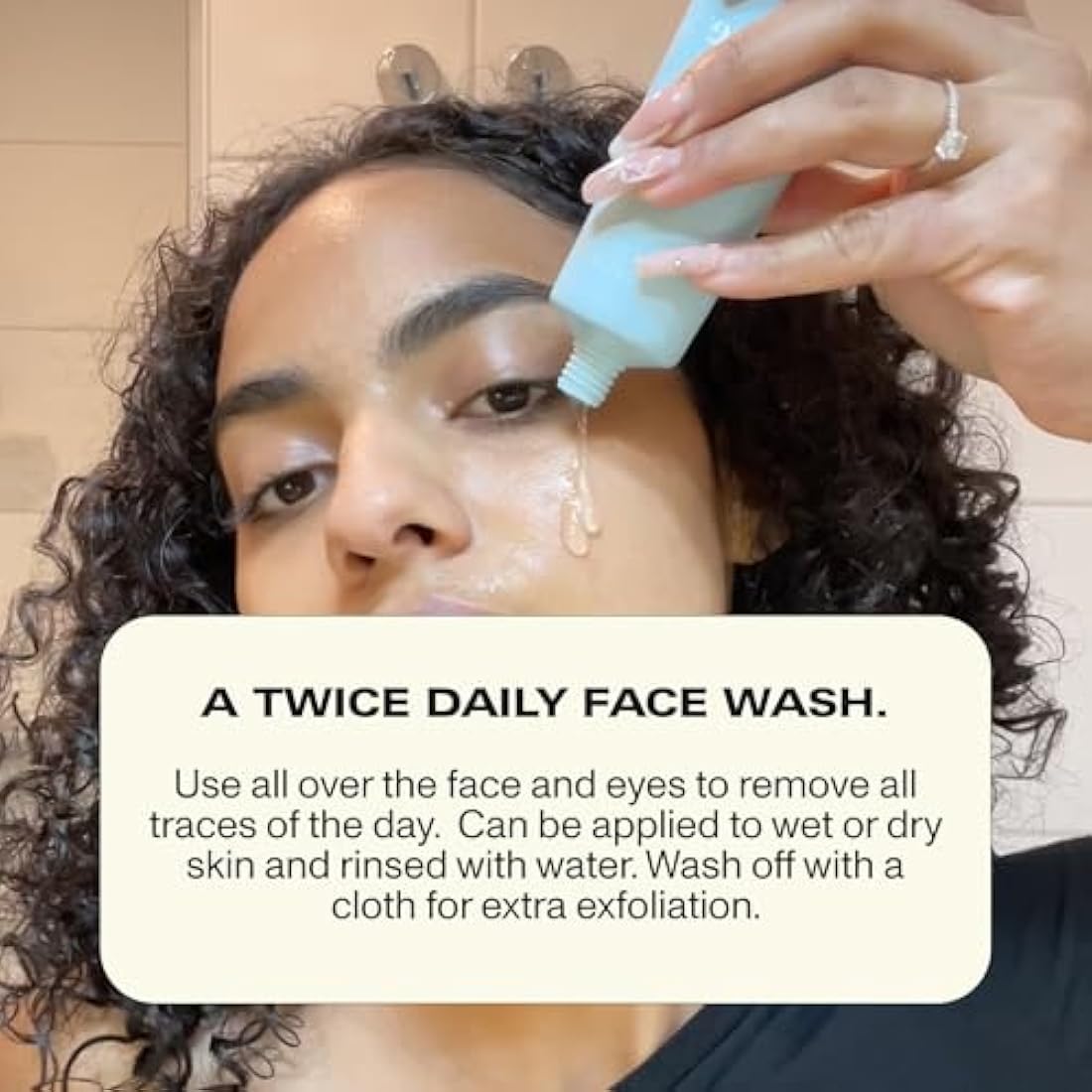 Faace Dirty Rose Water Face Cleanser As Seen On Dragons Den - Creamy Gel Purifies, Soothes, & Exfoliates to Fight Acne - Made in UK - Vegan & Organic Skincare - 100 ml